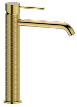 SAPHO Zlata mat visoka stoječa umivalniška armatura FLAWO