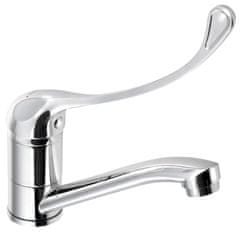 AQUALINE AQUALINE Medicinska Umyvadlová Baterija z Otočno Hubico, Chrome Finish