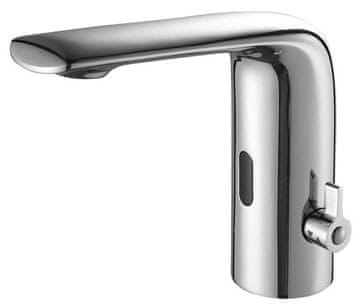 SAPHO Elektronska Samostoječa Baterija s Temperaturno Regulacijo, Krom, Brezkontaktna, 6V DC