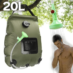HOME & MARKER® Prenosni tuš, Solarni tuš, Zložljiv tuš, Kampiranje (20 l) | SHOWDY