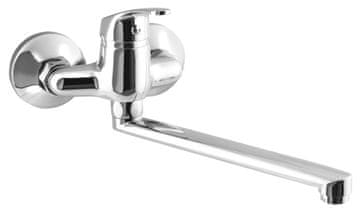 AQUALINE AQUALINE 35 Stenska Pipa - 100mm Razdalja, Kromirano Vrtljivo Ramensko Roko