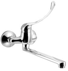 AQUALINE AQUALINE 35 Stenska Armatura 100mm, Medicinska Ročica, Kromirana, 220mm