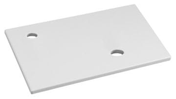 SAPHO SAPHO MINOR Stenska Umivalniška Deska 40x22,5cm Bela, Liti Marmor, Pipa Levo