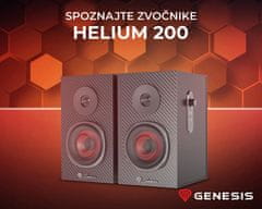 Genesis Helium 200 2.0 stereo zvočniki, leseni, 20 W