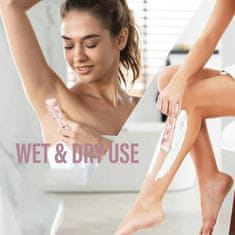 FRILLA® Prirezovalnik in električni brivnik za občutljivo kožo, brezžičen, hipoalergen | FEMISHAVE