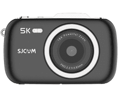 SJCAM ZV100 digitalni fotoaparat, 5K Ultra HD+, 80MP, mikrofon, zvočnik, črni