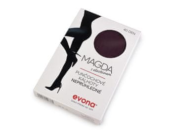 Ženske barvne nogavice Magda 40 den - (176/116) bordo