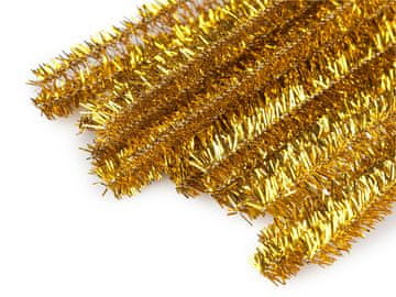 Žica iz lasastega lureksa Ø6 mm dolžine 30 cm - zlata (10 kosov)