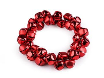 Venček iz zvončkov Ø17 cm - mat in sijaj - rdeča