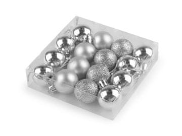 Božične bučke 30 mm - srebrne