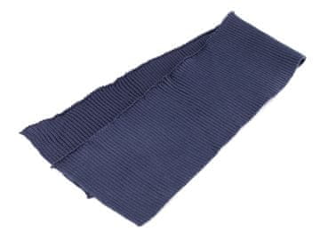 Elastična rebrasta pletenina širine 14 cm - temno modra