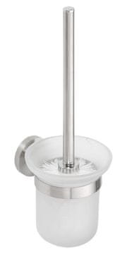 SAPHO Eleganten Zavesni WC Ščetka X-STEEL iz Mlečnega Stekla in Nerjavečega Jekla