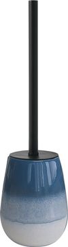 Gedy SHEJLA Samostoječa WC Ščetka - Modra, Keramična, Ročno Poslikana
