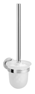 SAPHO LARISSA Visoka Stenska WC Ščetka, Mlečno Steklo, Krom