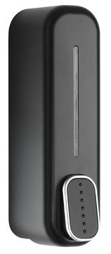 AQUALINE Nástenski dozirnik za milo 350ml, črna plastika