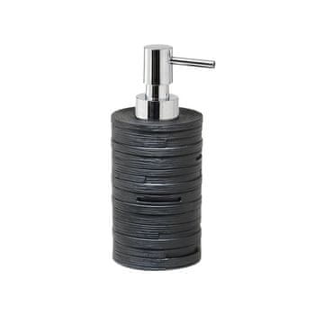 Gedy HELEN Črni Samostoječi Dávkovač Mýdla Okrógle Oblike iz Poliresina