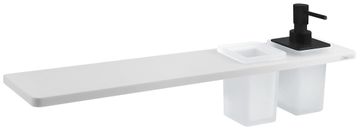 SAPHO POLICE ABELINE s črnim dozerjem, sklenka 500mm, rockstone, beli mat