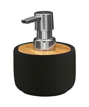 Ridder RIDDER Samostoječ razpršilnik za milo FANCY, črna keramika, bambus