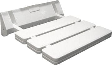 AQUALINE Zložljivo belo tuš sedež 32x33cm, za kopalnice in prhe