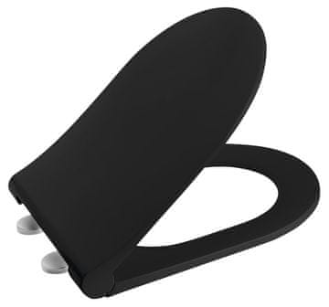 SAPHO GSI NUBES Slim Črno Mat WC Sedalo Soft Close