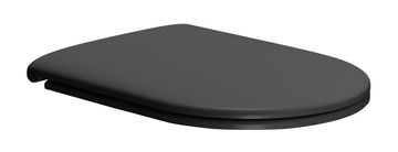 Gsi KUBE X COLOR Matirano Črno WC Sedátko s Soft Close in Quick Release funkcijo