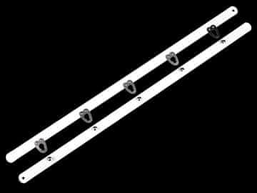 Korzetna zaponka širine 12 mm dolžine 30; 35 cm - (35 cm) bela