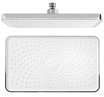 SAPHO Dežna prha kvadrat 300x180 mm, mat črna, AntiCalc tehnologija