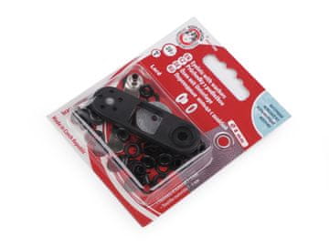 Vtičnice s podložko notranji Ø4 mm / zunanji Ø8 mm - črni lak (10 blisterjev)