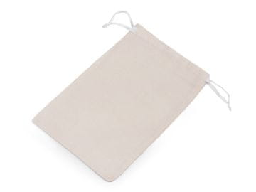 Darilna vrečka 11x16 cm bombažna - rustikalna svetloba (50 kosov)