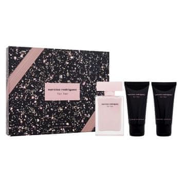 Narciso Rodriguez For Her Set parfumska voda 50 ml + losjon za telo 50 ml + gel za prhanje 50 ml za ženske