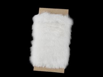 Oblačila / dekorativni krzneni trak, raven, širina reza 2 cm - Off White