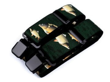 Ribolovne naramnice širine 4 cm dolžine 120 cm - zelene