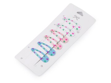 Enorožec sponka za lase, zvezda - mix zvezda