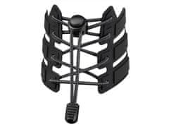 Odsevne elastične samovarovalne vezalke dolžine 120 cm - (09) črne odsevne