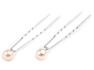 Žica z biserom Ø8 mm - biserna krema (20 kosov)