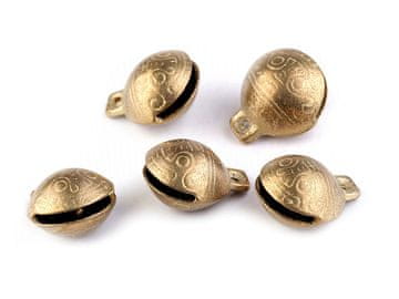 Medeninasti valjčki s čudovitim zvokom 28x33 mm - medeninasti (100 kosov)