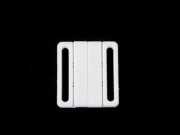 Zapirala za kopalke širine 32 mm iz plastike - bela (10 parov)