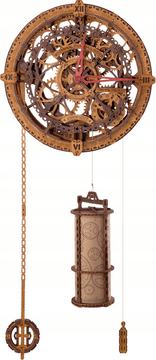 WOODEN CITY 3D sestavljanka Industrijska stenska ura 421 kosov