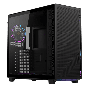 Gigabyte AORUS C400 GLASS USB-C USB 3.2 Gen2 ATX AORUS RGB osvetljeno ohišje, črno
