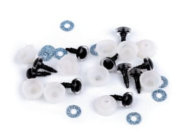 Bleščeče oči z varovalom Ø10 mm - (10) modre fine (50 set)