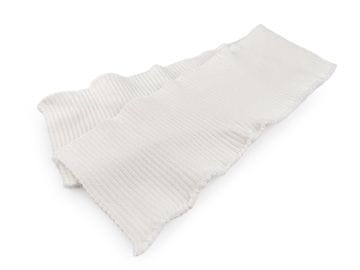 Elastična rebrasta pletenina v debelejši širini 14 cm - najlažja smetana.