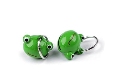 Obesek z zvončkom živali, buča - zelena žaba (2 kosa)
