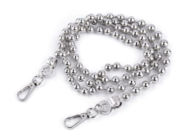 Verižica za torbice s karabinom dolžine 120 cm - nikelj