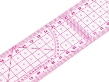 Prilagodljivo ravnilo 5x60 cm - prozorno