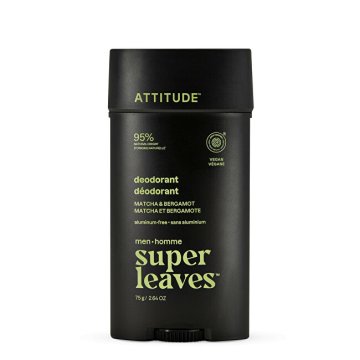 Attitude Naravni deodorant za moške Super Leaves Matcha & Bergamot (deodorant) 75 g