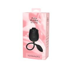 Fifty Shades of Grey Stimulator klitorisa in vibracijsko jajce, Fifty Shades of Grey - Dark Blushing Rose, črn