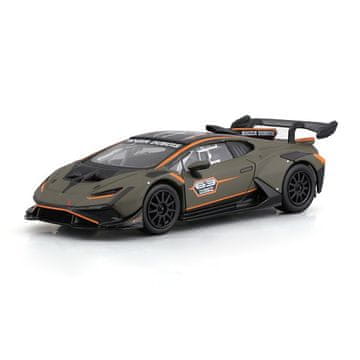 BBurago - RACE, Lamborghini Huracán Super Trofeo EVO2 v okrasni škatli, mat zelena, 1:43