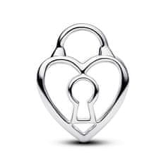 Pandora Srebrna perlica Srčna ključavnica Moments 794358C00