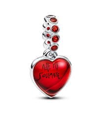 Pandora Dvojni obesek Rdeči srčni trenutki 794429C01