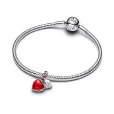 Pandora Dvojni obesek Rdeči srčni trenutki 794429C01